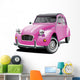 Pink Bug Classic Car Wall Decal