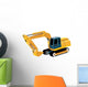 Yellow Cartoon Construction Crane Wall Decal