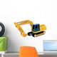 Yellow Cartoon Construction Crane Wall Decal