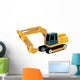 Yellow Cartoon Construction Crane Wall Decal