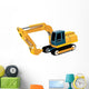 Yellow Cartoon Construction Crane Wall Decal