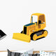 Cute Yellow Bulldozer Wall Decal