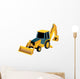 Cute Yellow Bulldozer Construction Wall Decal