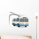 Blue and White Electric Wall Decal