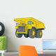 Yellow Dump truck Wall Decal