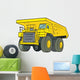 Yellow Dump truck Wall Decal