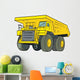 Yellow Dump truck Wall Decal