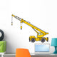 Yellow Crane Truck Wall Decal