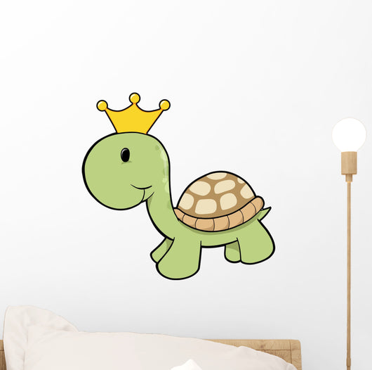 Cute Little Turtle Prince Wall Decal