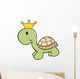 Cute Little Turtle Prince Wall Decal