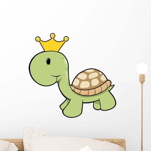 Cute Little Turtle Prince Wall Decal