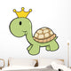 Cute Little Turtle Prince Wall Decal