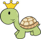 Cute Little Turtle Prince Wall Decal