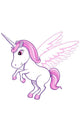 Pretty Pink Pegasus Unicorn Wall Decal
