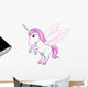 Pretty Pink Pegasus Unicorn Wall Decal