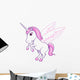 Pretty Pink Pegasus Unicorn Wall Decal