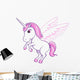 Pretty Pink Pegasus Unicorn Wall Decal