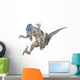Velociraptor Leaps Onto Its Prey Wall Decal