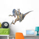 Velociraptor Leaps Onto Its Prey Wall Decal