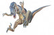 Velociraptor Leaps Onto Its Prey Wall Decal