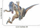 Velociraptor Leaps Onto Its Prey Wall Decal