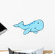 Blue Baby Whale Wall Decal