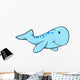 Blue Baby Whale Wall Decal
