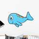 Big Blue Baby Whale Wall Decal