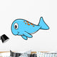 Big Blue Baby Whale Wall Decal