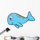 Big Blue Baby Whale Wall Decal