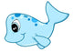 Cute Little Blue Spotted Wall Decal