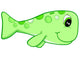 Pastel Green Spotted Whale Wall Decal