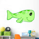 Pastel Green Spotted Whale Wall Decal