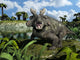 Estemmenosuchus Mirabilis Stands before Wall Decal
