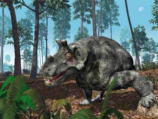 Herbivorous Dinocephalian Therapsid Grazes Wall Decal
