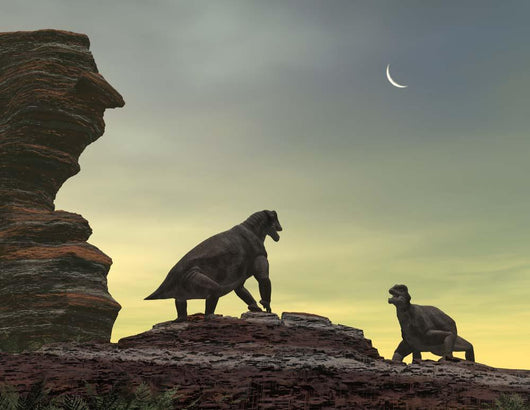 Two Giant Moschops Face Wall Decal