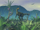 Colorful Adult Male Dilophosaurus Wall Decal