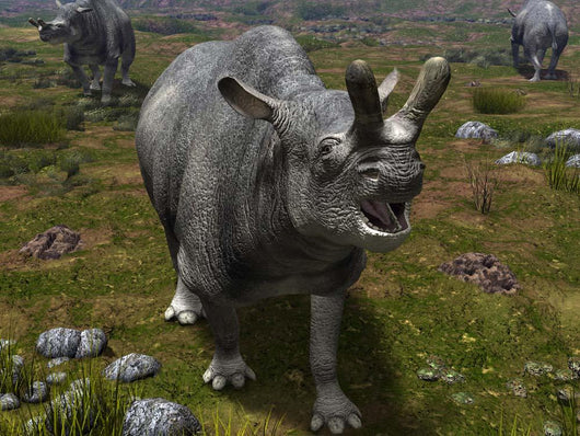 Brontotherium Leaves His Forest Wall Decal