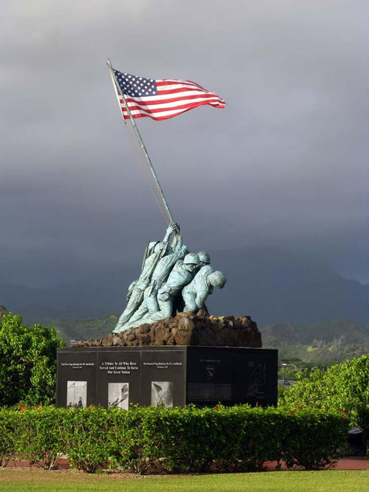 Iwo Jima Statue Wall Decal