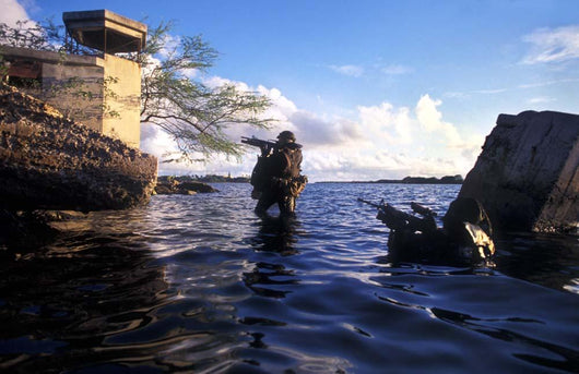 Pair Navy Seal Combat Wall Decal Design 1