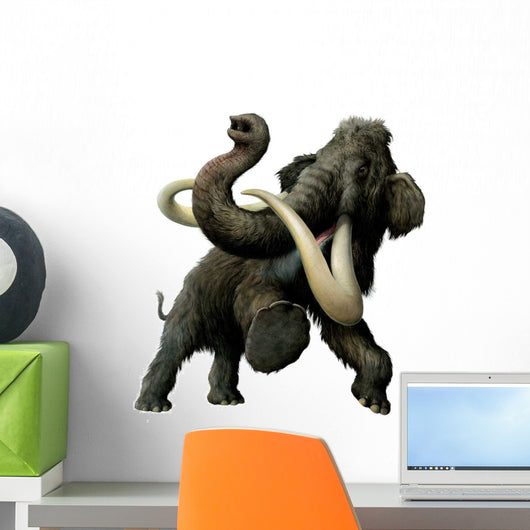 Stampeding Woolly Mammoth Wall Decal