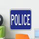 Police Word Sign Wall Decal