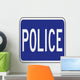 Police Word Sign Wall Decal