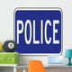 Police Word Sign Wall Decal