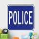 Police Word Sign Wall Decal