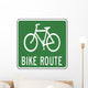 Bike Route Sign Wall Decal