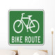 Bike Route Sign Wall Decal