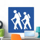 Hiking Symbol Sign Wall Decal