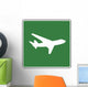 Low Flying Aircraft Symbol Sign Wall Decal