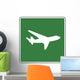 Low Flying Aircraft Symbol Sign Wall Decal